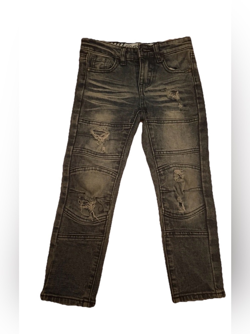 GSTR Boys Size 5 Blue Stressed Straight‎ Jeans